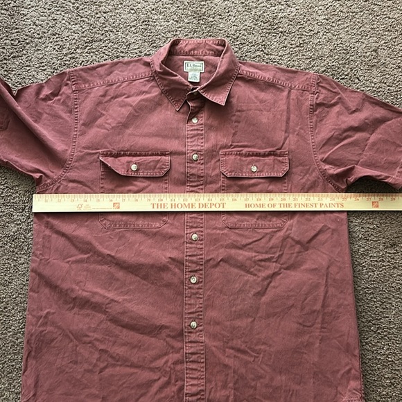100% Cotton Men's Rust Shirt Vintage - Picture 3 of 9